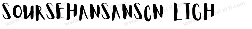 soursehansanscn ligh字体转换